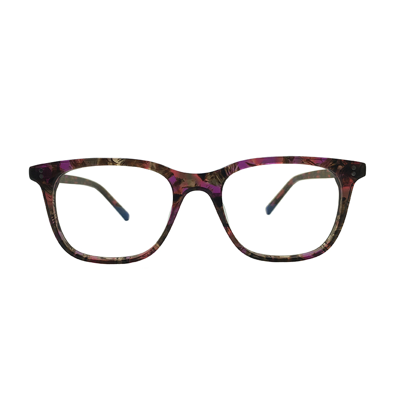 Women acetate square eyeglasses oem custom  designer eyewear optical frame 48018